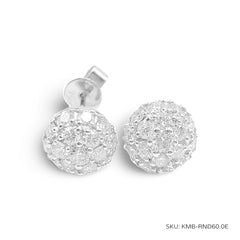 #TheSALE | Iced Half-sphere Stud Diamond Earrings 18kt