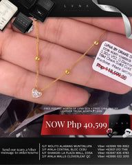 #LVNA2024 | 0.30ct G VS2 Heart Brilliant Solitaire Bezel Diamond Necklace 18kt