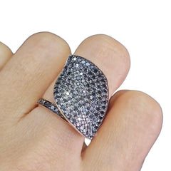 #TheSALE | Wide Band Black Diamond Ring 14kt