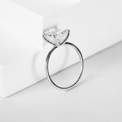 CLR | 2.53ct G VVS2 Princess Cut Solitaire Diamond Engagement Ring 14kt IGI Certified