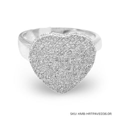 #TheSALE | Heart Paved Diamond Ring 18kt