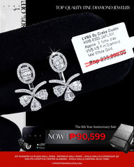#LVNA礼品 |椭圆形装饰双向钻石耳环 14 克拉