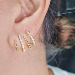 #TheSALE | Golden Claw Cuff Diamond Earrings 18kt