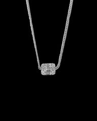 #LVNA2024 | Emerald Unisex Invisible Setting Diamond Necklace 18kt