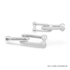 #TheSALE | Hardware Link Diamond Earrings 18kt