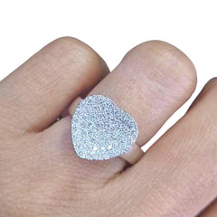 #TheSALE | Heart Paved Diamond Ring 18kt