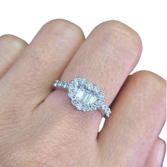 #TheSALE | Heart Baguette Diamond Ring 14kt