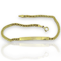 GLD | 18K Fancy Gold Cuban Bracelet 7.5"