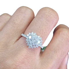 #TheSALE | Heart Deco Diamond Ring 18kt