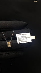 #LVNA2024 | Yellow Orange Sapphires Bar Diamond Necklace 14kt