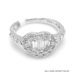 #TheSALE | Heart Baguette Diamond Ring 14kt