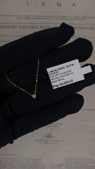 #LVNA2024 | Dainty Golden Heart Floater Diamond Necklace 18" 18kt