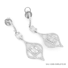 #TheSALE | Emerald Drop Diamond Earrings 18kt