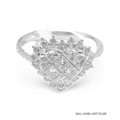 #TheSALE | Heart Deco Diamond Ring 18kt