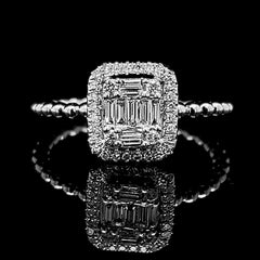 #LVNA2024 |  Classic Emerald Deco Diamond Ring 14kt