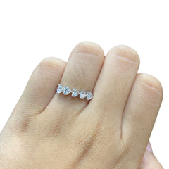 #EternityByLVNA | Classic Heart Eternity Diamond Ring 18kt