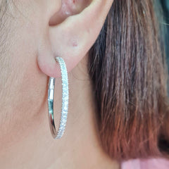 #TheSALE | Hoop Diamond Earrings 18kt
