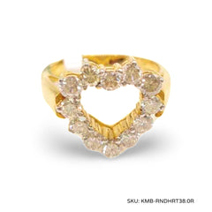 #TheSALE | Heart Round Diamond Ring 14kt