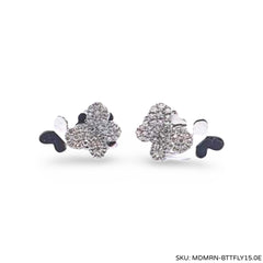 #TheSALE | Double Butterfly Stud Diamond Earrings 14kt