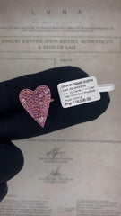 #LVNA2024 |  Pink Ruby Gemstones Large Heart Gemstones Ring 14kt
