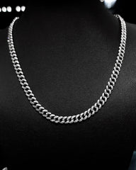 #LVNA2024 | Unisex Mens Cuban Link Full Eternity Paved Diamond Necklace 14kt worn by Korean Superstar Jisoo