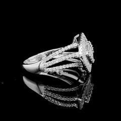 #LVNA2024 | Baguette Deco Paved Diamond Ring 14kt