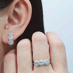 #TheSALE | Trio Round Baguette Diamonds Jewelry Set 14kt
