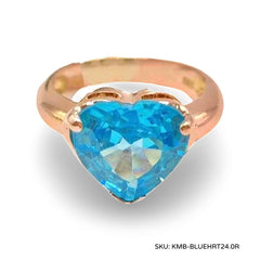 #TheSALE | Heart Blue Topaz Gemstone Ring 14kt