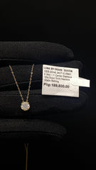 #LVNA2024 |   0.34ct I I1 Round Solitaire Diamond Necklace 18kt