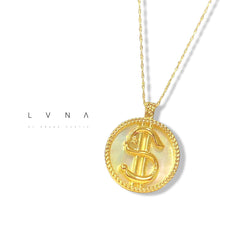 GLD | 18K Golden Dollar Sign Pendant Necklace