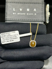 LVNA Signatures Rare Cushion Colored Gemstones Necklace 14kt