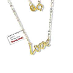 GLD | 18K Golden Love Centered Necklace 18”