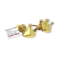 GLD | 18K Golden Crown Stud Earrings