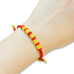 GLD | 24K Golden Lucky Charm Mantra Bracelet