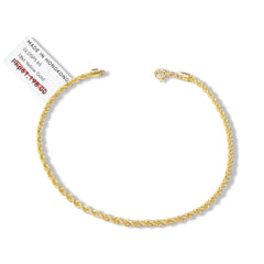 GLD | 18K Golden Thick Rope Chain Bracelet