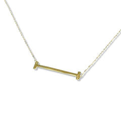 GLD | Large Golden Alphabet Letter Necklace 18kt 20”