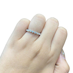 Round Full Eternity Diamond Ring 18kt