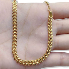 GLD | 18K Golden Chunky Feather Bracelet