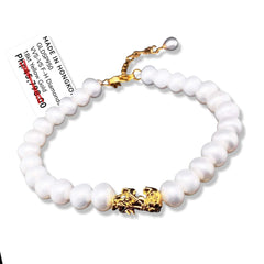 GLD | 18K Golden Pearl Piyao Charm Bracelet
