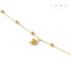 #LVNA2024 | 18K Golden Lucky Balls with Heart Bracelet