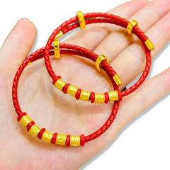 GLD | 24K Golden Lucky Charm Mantra Bracelet