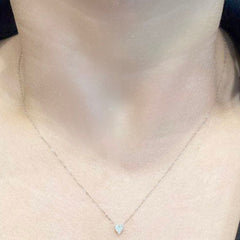 #LVNA2024 | Classic Dainty Heart Diamond Necklace 18kt