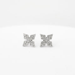 HKG | Floral Sampaguita Stud Diamond Earrings 18kt