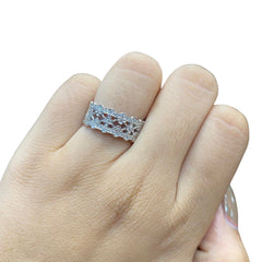Cluster Shape Diamond Ring 14kt