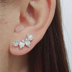 #TheSALE | Crawler Pear Marquise Stud Diamond Earrings 18kt