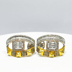#LoveIVANA | Multi-Tone Crown Creolle Diamond Earrings 14kt
