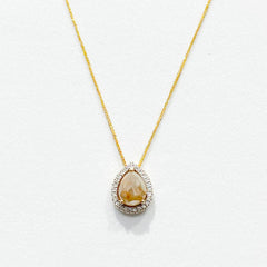 #LVNA2024 | LVNA Signatures™️ Rare Pear Colored Diamond Necklace 14kt