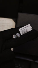 #LVNA2024 | 1.50cts IJ SI2 Round Solitaire Stud Diamond Earrings 18kt