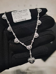 #LVNA2024 | Heart Halo Station Diamond Necklace 14kt