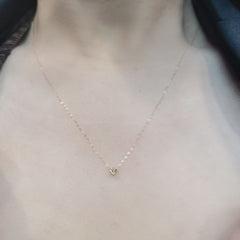 #LVNA2024 | Dainty Golden Heart Floater Diamond Necklace 16" or 18" 18kt Chain (FREE ₱10,000 worth of LVNA GCs)